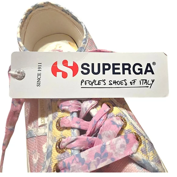 Superga LoveShackFancy Women's Pastel Sneakers Size 8.5 / 39.5 - Picture 7 of 11